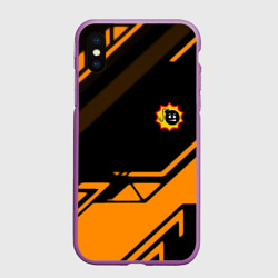 Чехол для iPhone XS Max матовый Serious Sam geometry