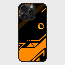 Чехол силиконовый для Apple iPhone 15 Pro матовый Serious Sam geometry
