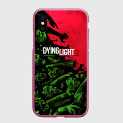 Чехол для iPhone XS Max матовый Dying Light 2 zombie