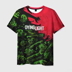 Мужская футболка 3D Dying Light 2 zombie