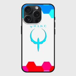 Чехол силиконовый для Apple iPhone 15 Pro матовый Квейк соты