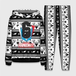 Женский костюм с толстовкой 3D Rainbow six winter pattern