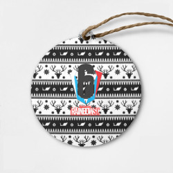 Деревянная игрушка круг Rainbow six winter pattern