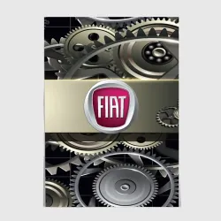 Постер FIAT logo motors