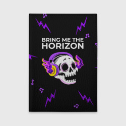 Обложка для автодокументов Bring Me the Horizon неоновый череп