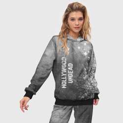 Женский костюм с толстовкой 3D Hollywood Undead - grey gradient по-вертикали - фото 2