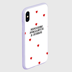 Чехол для iPhone XS Max матовый Для именинницы: королевы рождаются в октябре - фото 2