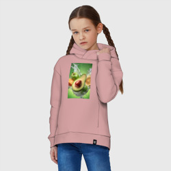 Детское худи Oversize хлопок Авокадо и фрукты в брызгах - фото 2