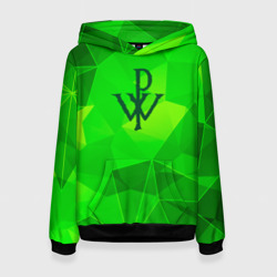 Женская толстовка 3D Powerwolf green poly