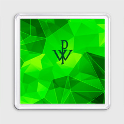 Магнит 55*55 Powerwolf green poly