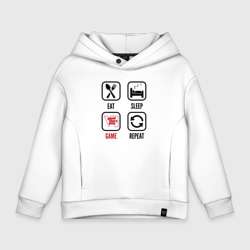 Детское худи Oversize хлопок Eat - sleep - GTA6 - repeat