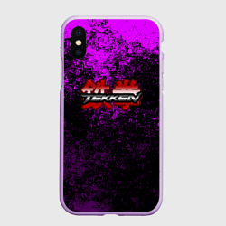 Чехол для iPhone XS Max матовый Tekken брызги красок