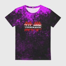 Женская футболка 3D Tekken брызги красок