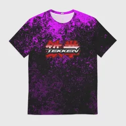 Мужская футболка 3D Tekken брызги красок