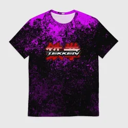 Мужская футболка 3D Tekken брызги красок