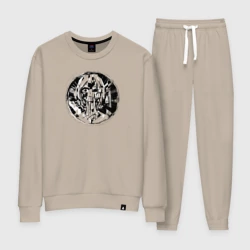 Женский костюм хлопок Аниме кибер абстракция