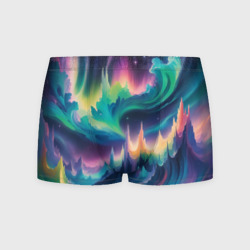 Мужские трусы 3D Фантастическое разноцветное сияние