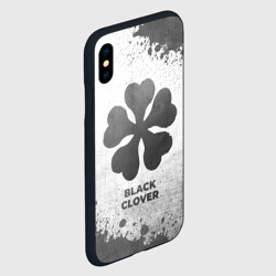 Чехол для iPhone XS Max матовый Black Clover - white gradient - фото 2