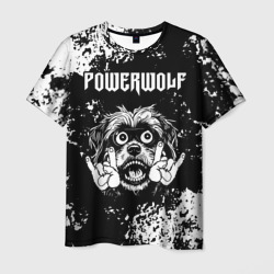 Мужская футболка 3D Powerwolf рок пес