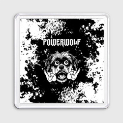 Магнит 55*55 Powerwolf рок пес