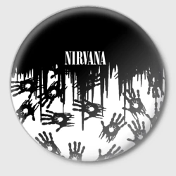 Значок Nirvana rok hand