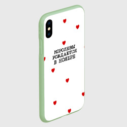 Чехол для iPhone XS Max матовый Для именинницы: королевы рождаются в ноябре - фото 2