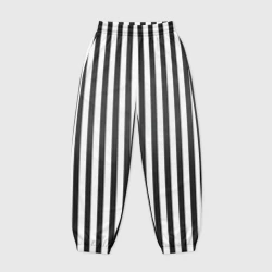 Женские джоггеры оверсайз 3D Полоски - Битлджус
