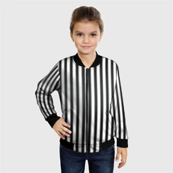 Детский бомбер 3D Полоски - Битлджус - фото 2