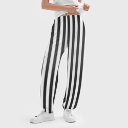 Женские джоггеры оверсайз 3D Полоски - Битлджус - фото 2