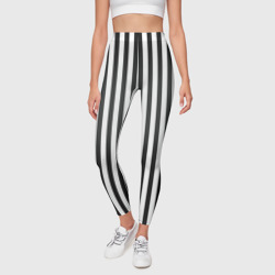 Леггинсы 3D Полоски - Битлджус - фото 2