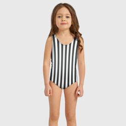 Детский купальник 3D Полоски - Битлджус