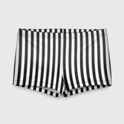 Детские купальные плавки 3D Полоски - Битлджус