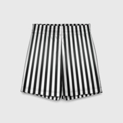 Детские спортивные шорты 3D Полоски - Битлджус