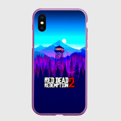 Чехол для iPhone XS Max матовый Red Dead Redemption rockstar