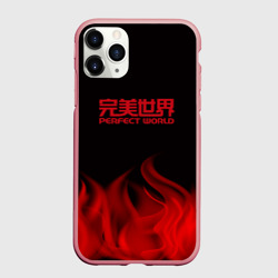 Чехол для iPhone 11 Pro Max матовый Perfectworld flame