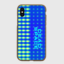Чехол для iPhone XS Max матовый Dead space текстура айзека