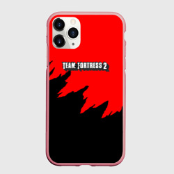 Чехол для iPhone 11 Pro Max матовый Team Fortress 2 краски абстракция