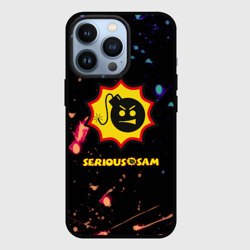 Чехол для iPhone 13 Pro Serious Sam краски текстура