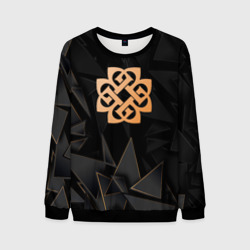 Мужской свитшот 3D Breaking Benjamin golden poly