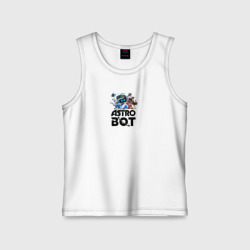 Детская майка хлопок Astro bot black 