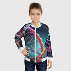 Детский бомбер 3D Разноцветный ДНК - фото 2