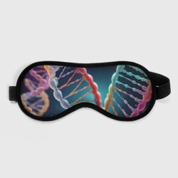 Маска для сна 3D Разноцветный ДНК