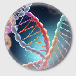 Значок Разноцветный ДНК