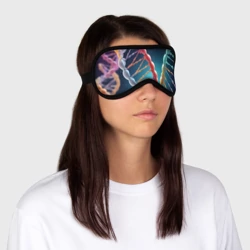 Маска для сна 3D Разноцветный ДНК - фото 2