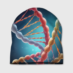 Шапка 3D Разноцветный ДНК
