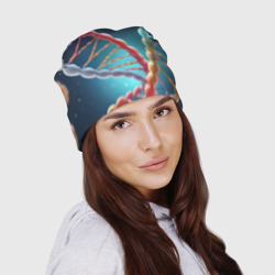 Шапка 3D Разноцветный ДНК - фото 2
