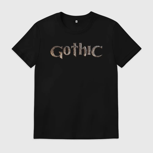 Мужская футболка хлопок Gothic remake logo