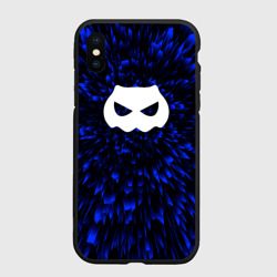 Чехол для iPhone XS Max матовый DanMachi blue energy