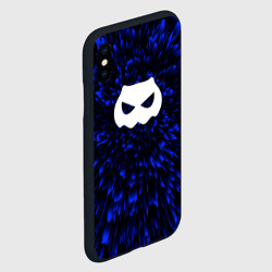 Чехол для iPhone XS Max матовый DanMachi blue energy - фото 2