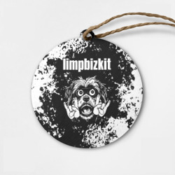 Деревянная игрушка круг Limp Bizkit рок пес